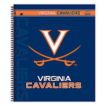 Markings by C.R. Gibson; Notebook, 9 1/8 inch; x 11 inch;, 3 Subject, College Ruled, 300 Pages (150 Sheets), Virginia Cavaliers