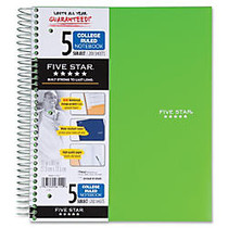 Mead 5-Subject Trend Notebook - 200 Sheets - Printed - Wire Bound 8.50 inch; x 11 inch; - White Paper - Assorted Cover - Poly Cover - 1Each