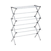 Honey-Can-Do Deluxe Oversize Metal Drying Rack, 45 1/2 inch;H x 14 1/2 inch;W x 35 1/2 inch;D, Silver