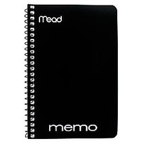 Mead; Wirebound Side-Opening Memo Book, 4 inch; x 6 inch;, 1 Hole-Punched, College Ruled, 40 Sheets