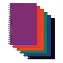 Office Wagon; Brand Wirebound Notebook, 5 1/2 inch; x 8 1/2 inch;, 1 Subject, College Ruled, 100 Sheets, Assorted Colors (No Color Choice)