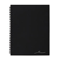 Office Wagon; Brand Wirebound Notebook, 7 1/4 inch; x 9 1/2 inch;, 1 Subject, Narrow Ruled, 160 Pages (80 Sheets), Black