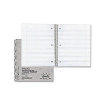 Rediform National Pressguard 1-Subject Notebook - 80 Sheets - Printed - Coilock - 16 lb Basis Weight 8.88 inch; x 11 inch; - White Paper - Assorted Cover - Pressboard Cover - 1Each
