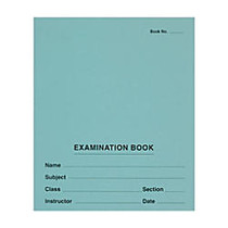 TOPS&trade; Second Nature Exam Books, 8 1/2 inch; x 7 inch;, Wide Ruled, 16 Pages (8 Sheets), 50% Recycled, Blue, Pack Of 50