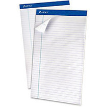 Ampad Top-bound Legal Writing Pad - 50 Sheets - Printed - 15 lb Basis Weight - Legal 8.50 inch; x 14 inch; - White Paper - 12 / Pack