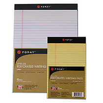 FORAY; Legal Writing Pads, 8 1/2 inch; x 14 inch;, Legal Ruled, 50 Sheets, White, Pack Of 3