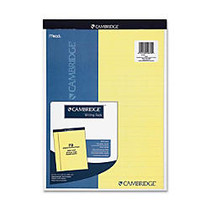 Mead Legal Pad - 70 Sheets - Printed - 20 lb Basis Weight - Letter 8.50 inch; x 11 inch; - Canary Paper - 1Each