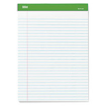 Office Wagon; Brand 100% Recycled Perforated Writing Pads, 8 1/2 inch; x 11 3/4 inch;, 50 Sheets White, Pack Of 6 Pads