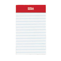 Office Wagon; Brand Mini Perforated Legal Pad, 3 inch; x 5 inch;, White, Pack Of 6 Pads