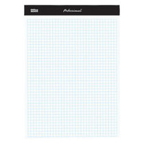 Office Wagon; Brand Perforated Pad, 8 1/2 inch; x 11 3/4 inch;, Quadrille Ruled, 200 Pages (100 Sheets), White
