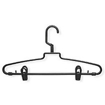 Honey-Can-Do Hotel Style Hangers With Clips And Pegs, 15 3/4 inch;H x 1/2 inch;W x 9 inch;D, Brown, Pack Of 72