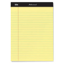 Office Wagon; Brand Professional Legal Pad, 8 1/2 inch; x 11 3/4 inch;, Legal Ruled, 50 Sheets Per Pad, Canary, Pack Of 8 Pads