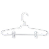 Honey-Can-Do Hotel Style Hangers With Clips And Pegs, 15 3/4 inch;H x 1/2 inch;W x 9 inch;D, White, Pack Of 72