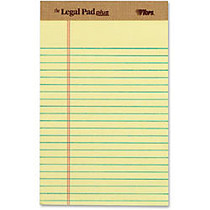 Tops The Legal Pad 71501 Notepad - 50 Sheets - Printed - 8 inch; x 5 inch; - Canary Paper - 1Dozen