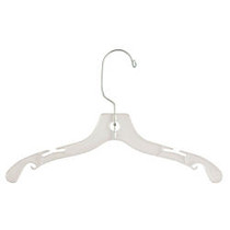 Honey-Can-Do Kids' Shirt Hangers, 7 3/8 inch;H x 11 13/16 inch;W x 1 inch;D, Clear, Pack Of 30