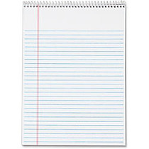 TOPS Wirebound Legal Writing Pad - 70 Sheets - Printed - Wire Bound - 16 lb Basis Weight - Letter 8.50 inch; x 11 inch; - White Paper - 3 / Pack
