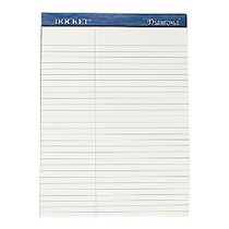 TOPS; Docket; Diamond 100% Recycled Writing Pads, 8 1/2 inch; x 11 inch;, Law Ruled, 50 Sheets, Ivory, Pack Of 2 Pads