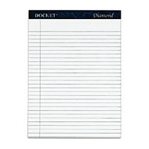 TOPS; Docket; Diamond Premium 100% Recycled Legal Pad, 8 1/2 inch; x 11 3/4 inch;, Legal Ruled, 50 Sheets, White, Pack Of 2 Pads