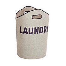 Honey-Can-Do Laundry Tote, 23 5/8 inch;, Gray/Navy