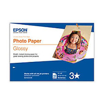 Epson; Photo Paper, Glossy, 4 inch; x 6 inch;, 60 Lb, Pack Of 100 Sheets