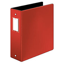 Cardinal; Premier Easy Open; Locking Round-Ring Binder, 3 inch; Rings, 54% Recycled, Red