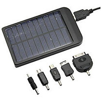 4XEM&trade; Solar Charger For iPhone;/iPad;/iPod; And Other Mobile Devices, Black