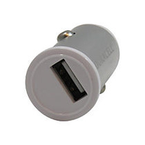 Duracell Mini USB Car Charger, White