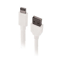 Duracell; Sync & Charge USB Cable For iPhone; 5, iPad; & iPod;, 6', White