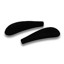 Honey-Can-Do Velvet-Touch Shoulder Savers, 1 1/2 inch;H x 1 3/4 inch;W x 6 inch;D, Black, Pack Of 20