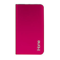 iHome; Aluminum Ultra-Slim USB Battery Pack, 3000mAh Capacity, Pink