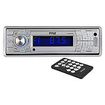 Pyle PLMR17BTS Marine CD/MP3 Player - Single DIN - Silver