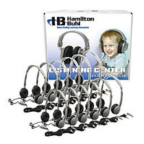 HamiltonBuhl&trade; MS2LV Personal On Ear Headphones Lab Pack, Silver/Black, Pack Of 12