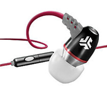 JLab JBuds Metal Earbuds, Black/Red/White