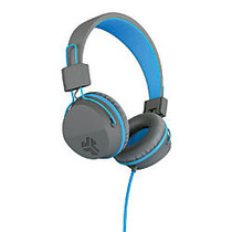 JLab; Neon Headphones With Universal Microphone, Gray/Blue