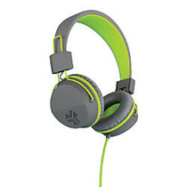 JLab; Neon Headphones With Universal Microphone, Gray/Lime