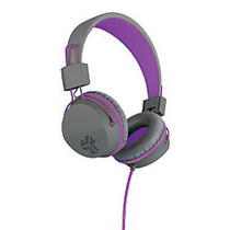 JLab; Neon Headphones With Universal Microphone, Gray/Purple