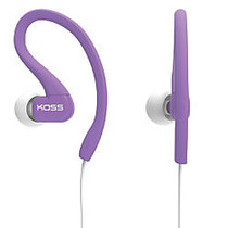 Koss KSC32P Sportclip Portable Stereo Headphones, Purple
