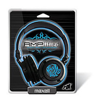 Maxell; Amplified Heavy Bass Over-The-Ear Headphones, Blue