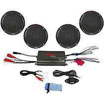 Pyle 4 Channel 800 Watt Waterproof Micro Marine Amplifier & 6.5'' Speaker System