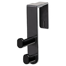 Safco; Coat Hook, 7 3/4 inch;H x 1 3/4 inch;W x 6 1/2 inch;D, Black