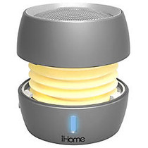 iHome iBT73 Speaker System - Portable - Battery Rechargeable - Wireless Speaker(s) - Silver