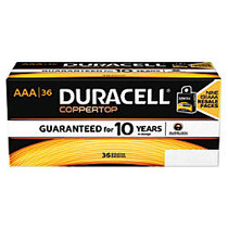 Duracell; Coppertop Alkaline AAA Batteries, Pack Of 36