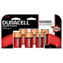 Duracell; Quantum Alkaline C Batteries, Pack Of 6