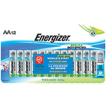 Energizer; Eco Advanced AA Alkaline Batteries, Pack Of 12