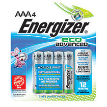 Energizer; Eco Advanced AAA Alkaline Batteries, Pack Of 4