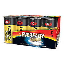 Eveready; Alkaline C Batteries, Pack Of 8