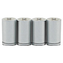 SKILCRAFT; Alkaline D Batteries, Pack Of 4 (AbilityOne 6135-01-446-8310)