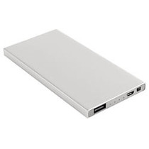 Ativa; Rechargeable Power Bank, 4000 mAh, Silver
