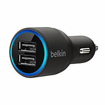 Belkin; Dual USB Port Car Charger, Black, F8J109BTBLK