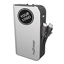 myCharge; HubPlus Portable Charger For Lightning And Micro-USB Devices, Silver